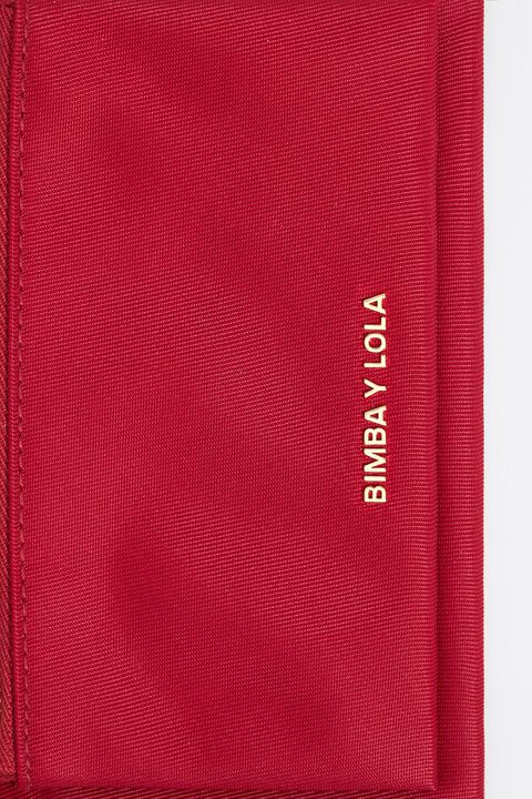 Cartera doble nylon roja Cartera doble nylon roja