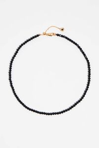 Collar cristales logo coraz&oacute;n negro