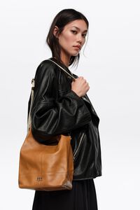 Bolso Paper mediano piel tofe