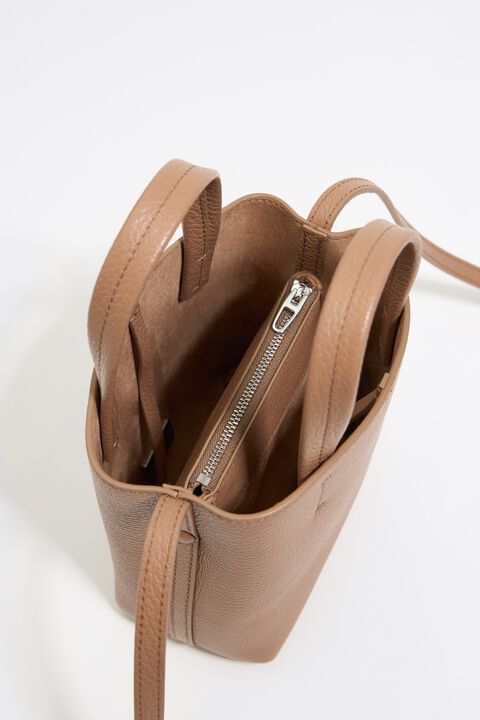 Bolso Chihuahua mini piel marrón claro Bolso Chihuahua mini piel marrón claro