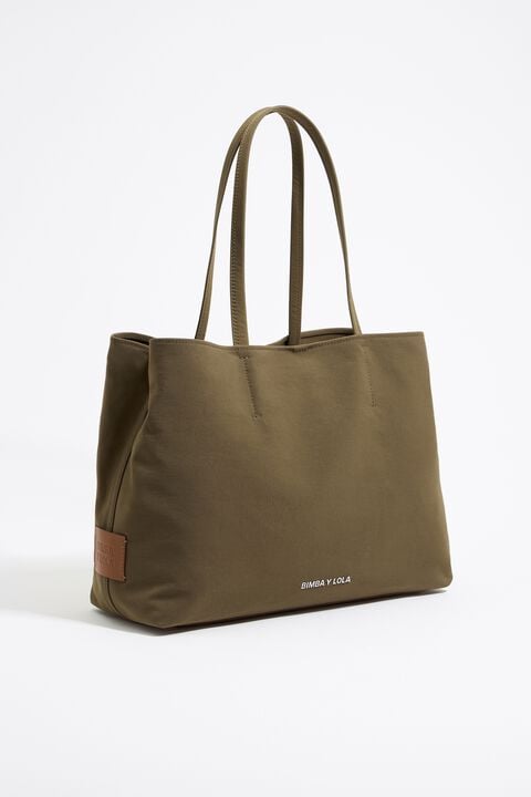 Bolso shopper Chihuahua grande gabardina oliva Bolso shopper Chihuahua grande gabardina oliva