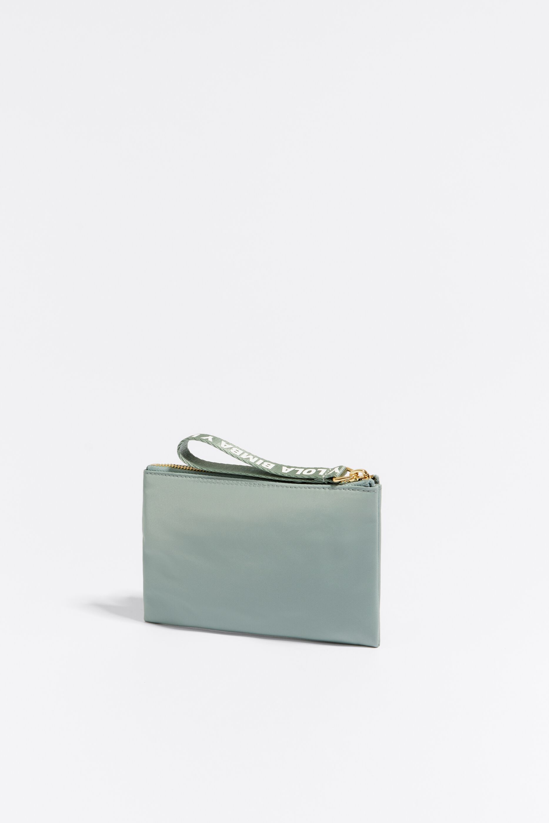 Cartera doble nylon verde agua