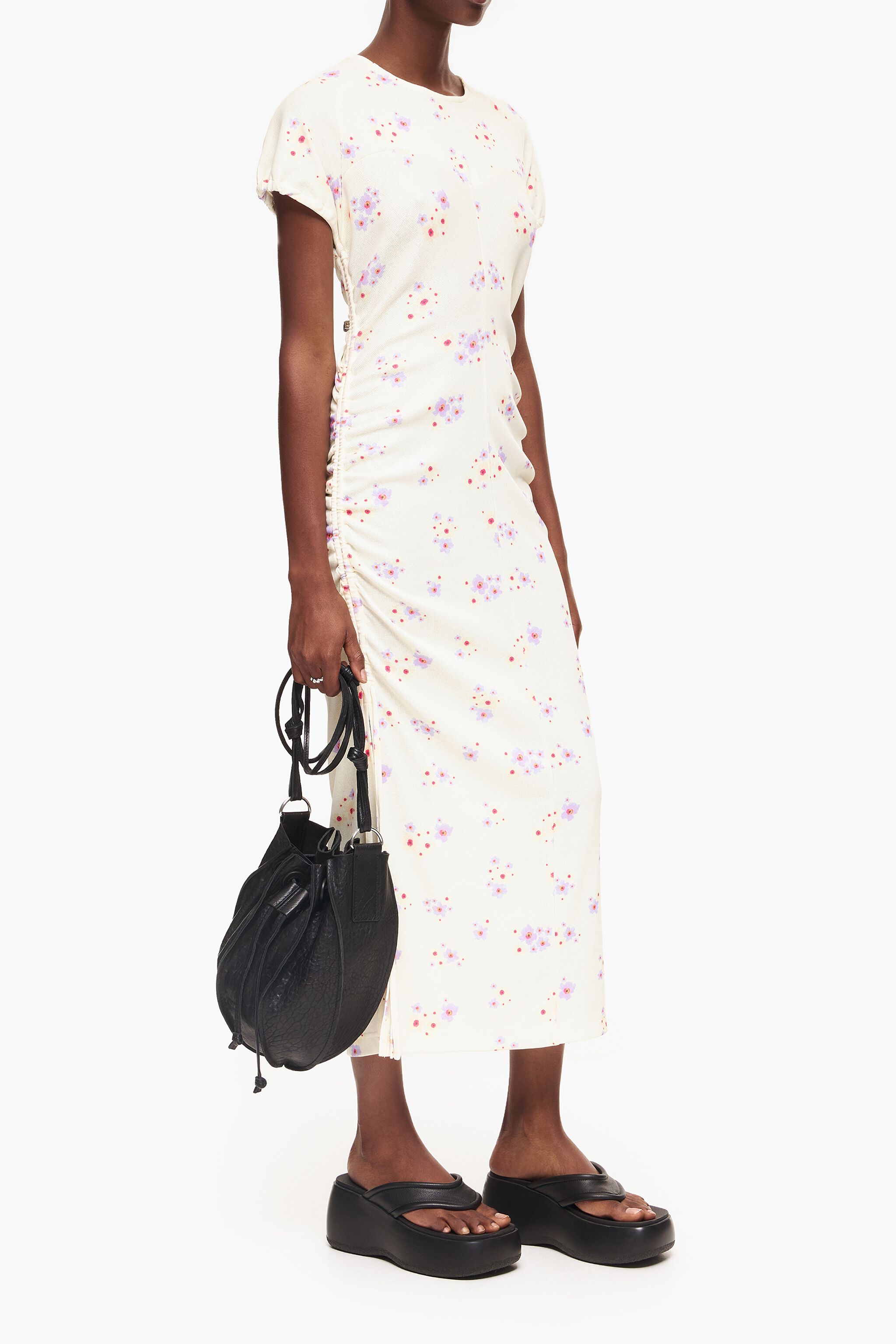Vestido sales justo floral