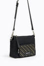 Bolso bandolera L rectangular nylon negro Bolso bandolera L rectangular nylon negro