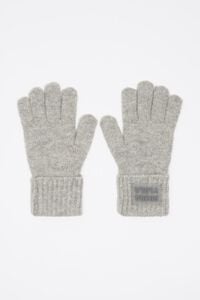 Guantes punto gris