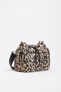 Bolso Bucket Pocket nylon Leopard Natural