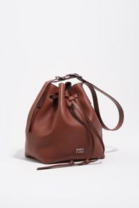 Bolso bucket Carlino grande piel nuez
