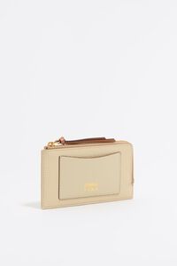 Tarjetero-monedero piel espárrago