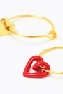 Pendientes aro logo corazón Pendientes aro logo corazón