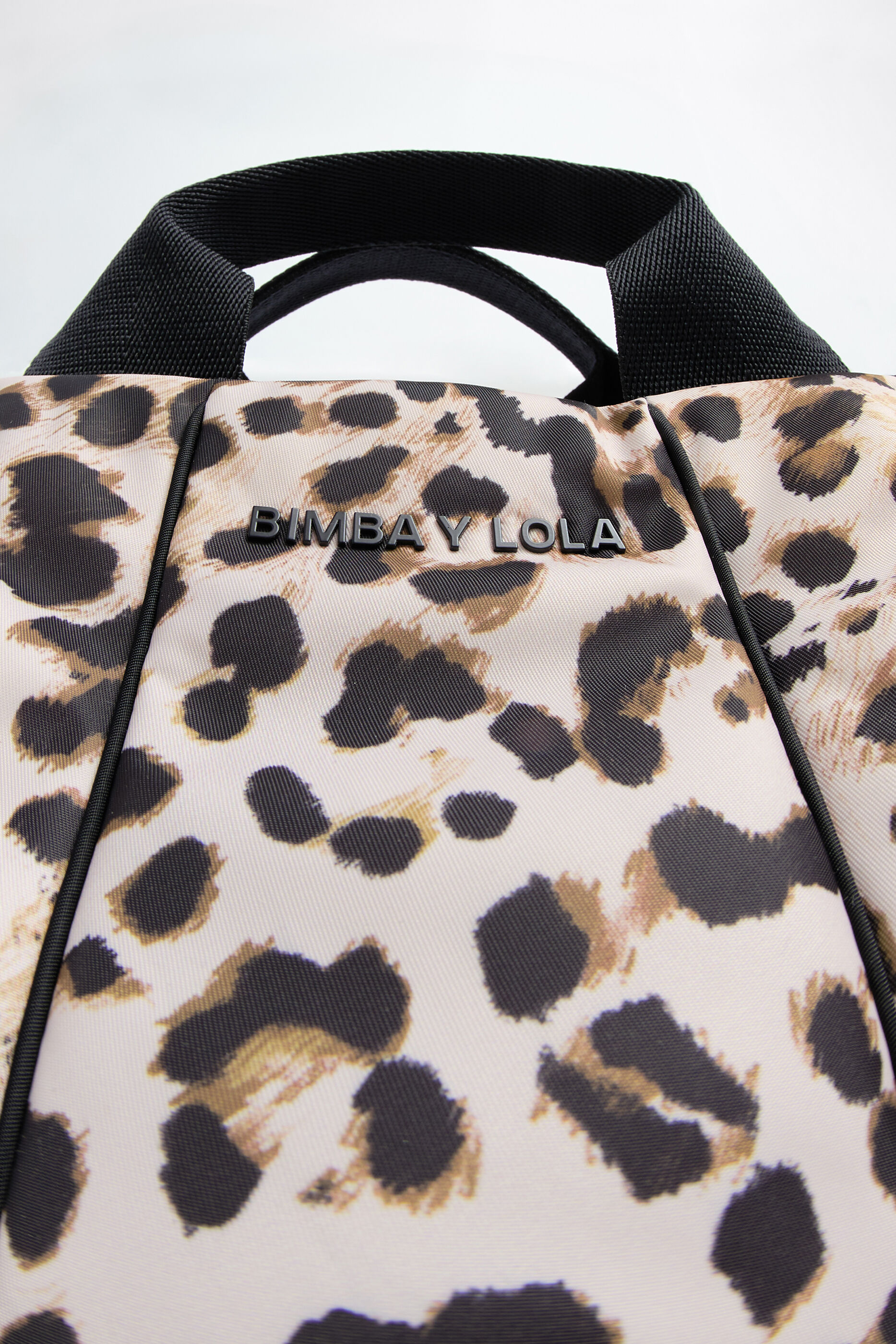 Bolso shopper M nylon acolchado Animal-Print