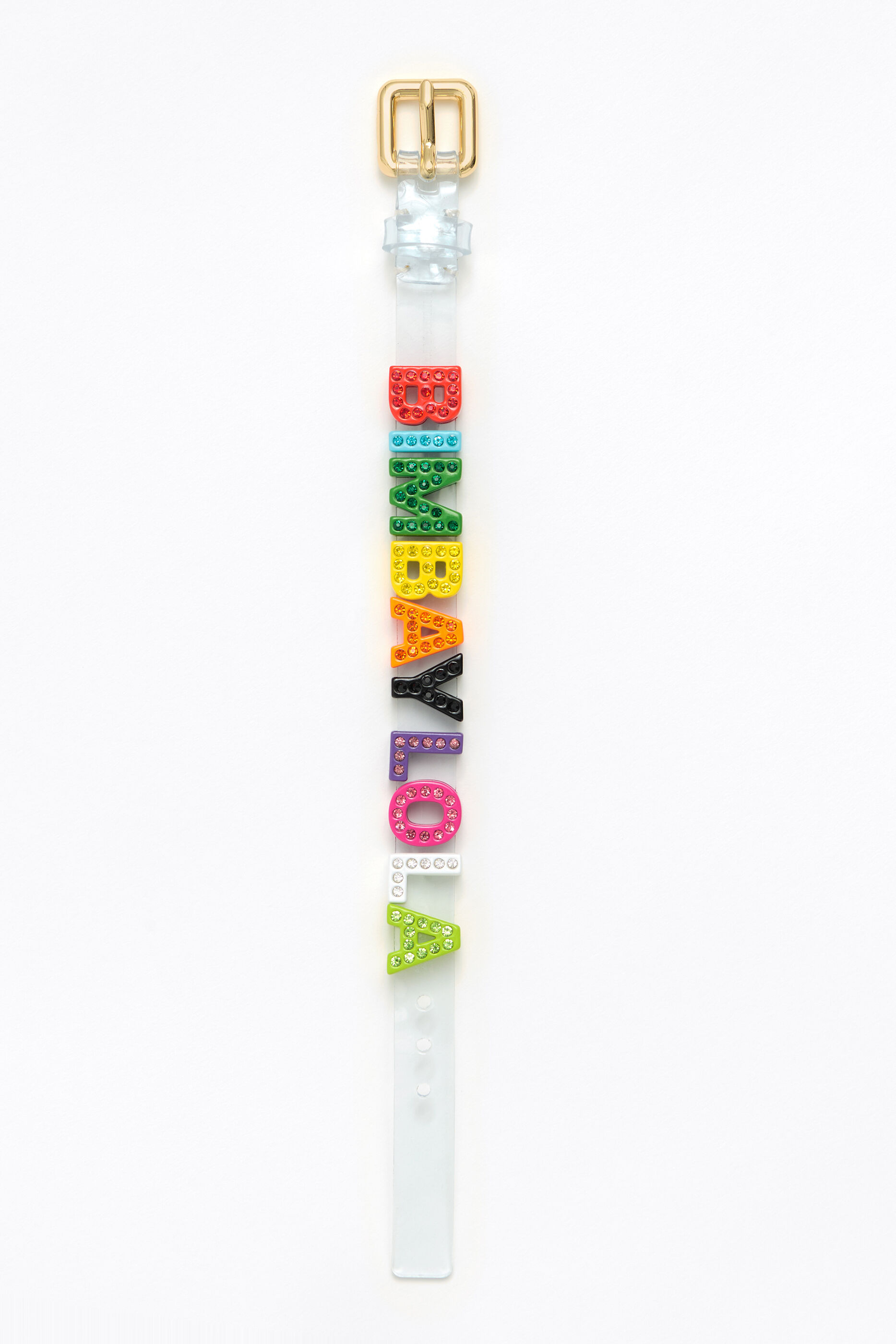Pulsera letras multicolor