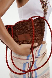 Bolso capazo peque&ntilde;o rafia roble