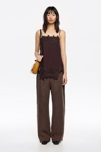 Pantal&oacute;n jogger marr&oacute;n lavado