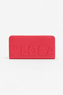 Billetera libro piel roja Billetera libro piel roja