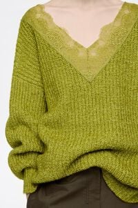 Jersey largo encajes kiwi