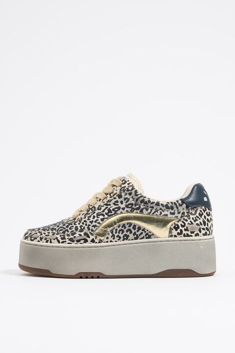 Deportiva cupsole 13 57 plataforma print Leopard beige Deportiva cupsole 13 57 plataforma print Leopard beige