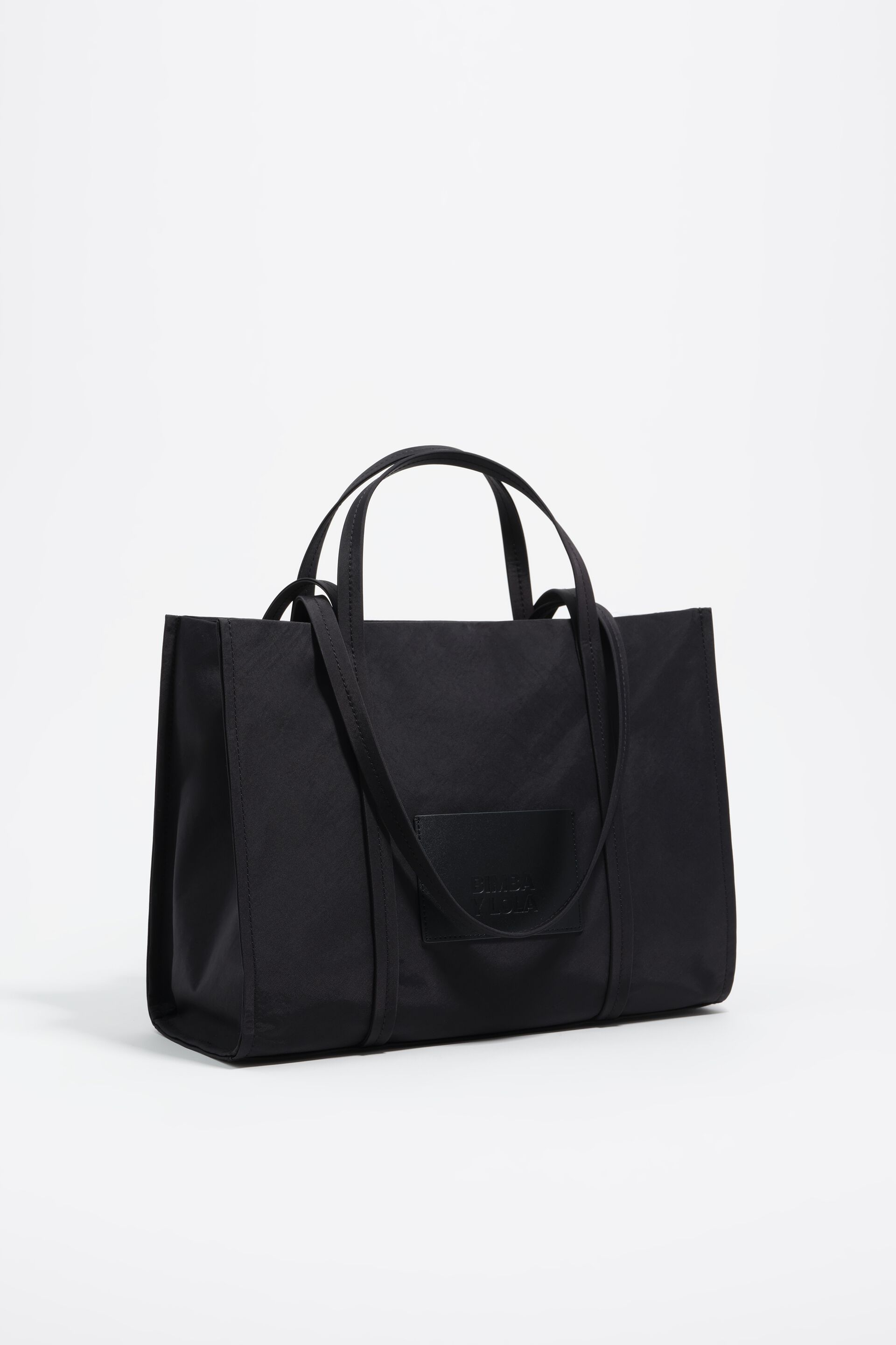 Bolso shopper grande nylon negro