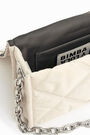 Bolso bandolera acolchado nylon marfil Bolso bandolera acolchado nylon marfil