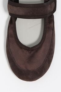 Bailarina deportiva serraje y sat&eacute;n color