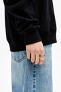 Anillo ancho bandas cristales Anillo ancho bandas cristales