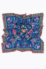 Pañuelo Saturno flores azul Pañuelo Saturno flores azul
