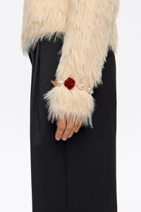 Pulsera perlas rosa roja