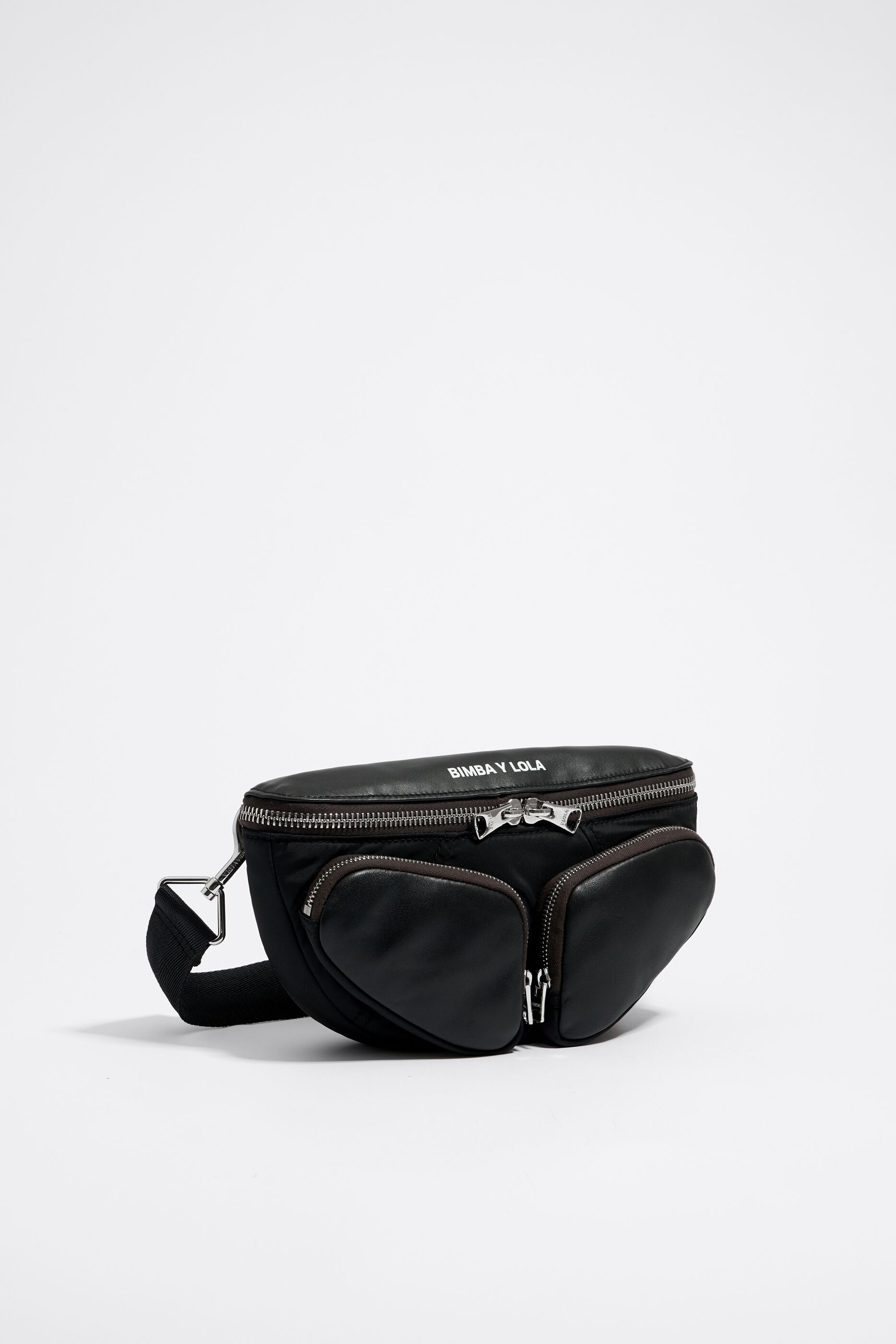 Bolso rinonera Pocket pequeno piel negro