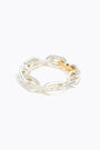 Pulsera cadena metal plateado Pulsera cadena metal plateado