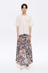 Falda línea A ajustable Gazania caqui Falda línea A ajustable Gazania caqui