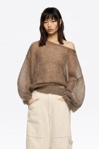 Jersey oversize mohair lana topo