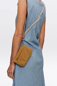 Cartera grande nylon caramelo