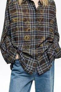 Camisa oversize Ikatmix azul