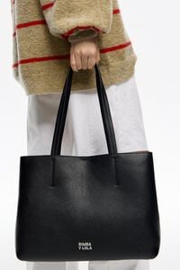 Bolso shopper Chihuahua piel negro