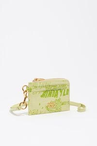 Tarjetero-monedero BIMBA logos verde pastel