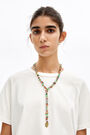Collar largo vidrios multicolor Collar largo vidrios multicolor