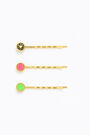 Set horquillas logo multicolor Set horquillas logo multicolor