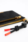Cartera doble nylon negra Cartera doble nylon negra