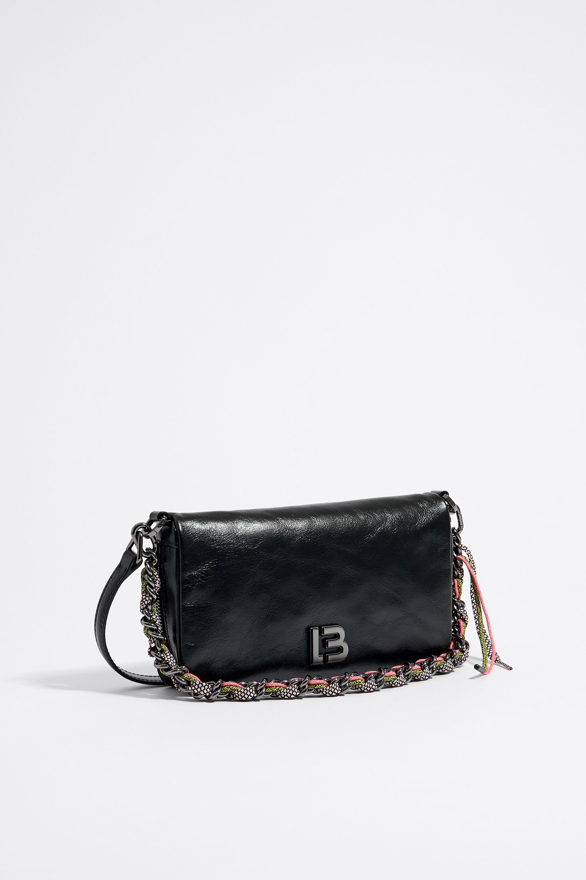Bolso bandolera pequeno piel negro