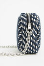 Bolso bandolera XS trenzado azul Bolso bandolera XS trenzado azul