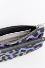 Cartera doble nylon leopardo azul Cartera doble nylon leopardo azul