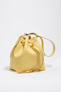 Bolso bucket Carlino grande piel banana