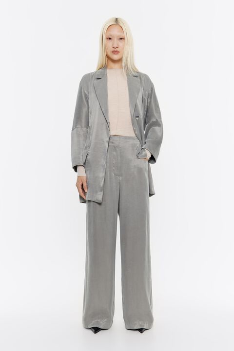 Pantalón fluido gris Pantalón fluido gris