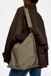 Bolso Carlino grande nylon topo