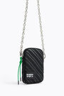 Minibolso móvil trenzado negro Minibolso móvil trenzado negro
