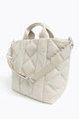 Bolso shopper L acolchado nylon piedra Bolso shopper L acolchado nylon piedra