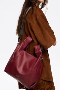 Bolso Paper mediano piel rojo