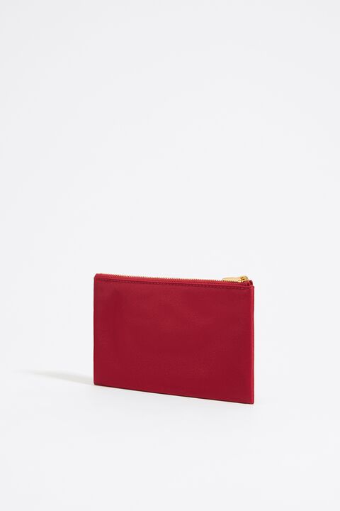 Cartera doble nylon roja Cartera doble nylon roja