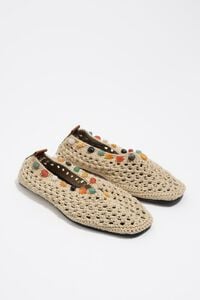 Bailarina crochet y piedras naturales beige