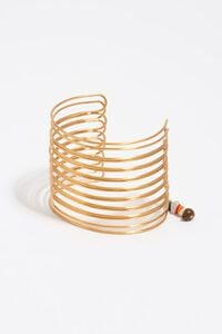 Pulsera antebrazo bandas textura dorado envejecido