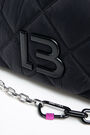 Bolso solapa L acolchado nylon negro Bolso solapa L acolchado nylon negro